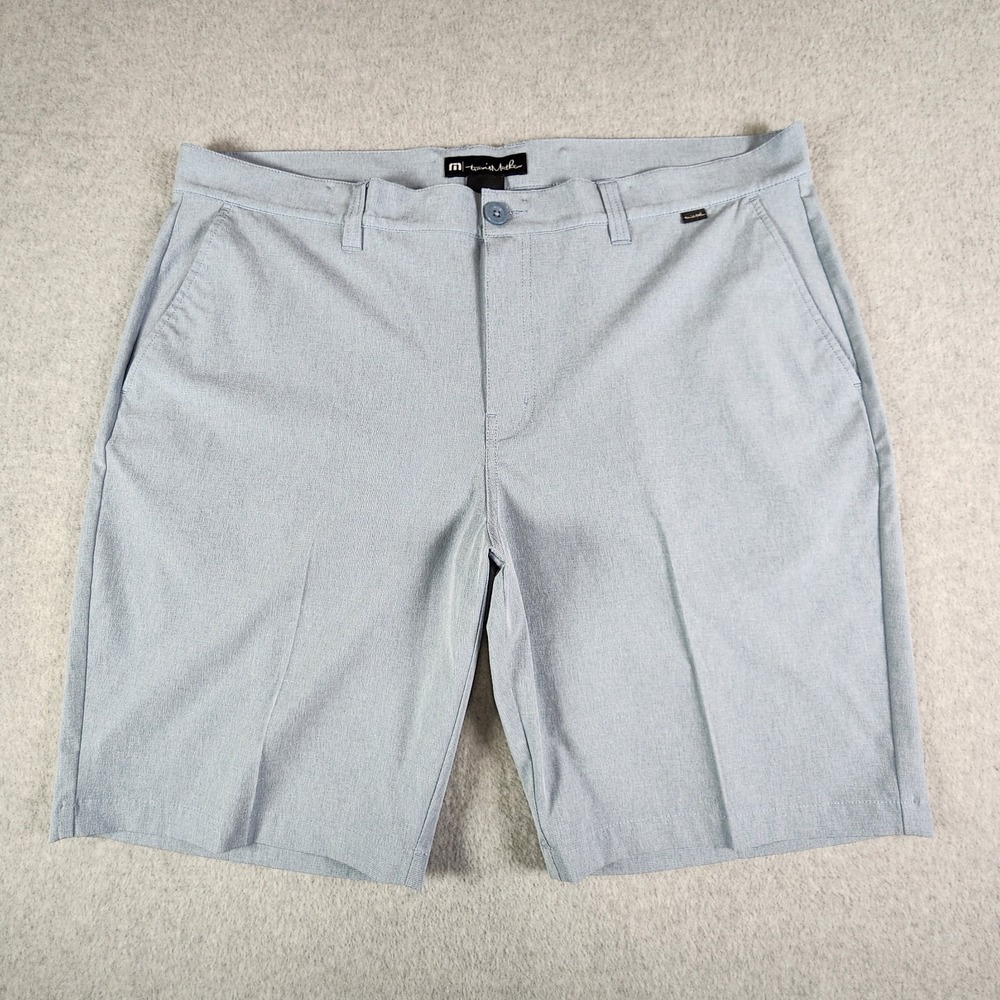 Travis Mathew Beck Golf Stretch Shorts Mens 40x9 Blue Performance Activewear